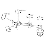 thumbnail of Dataflex Viewlite Plus Monitor Tischhalterung schwarz (58.623)