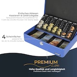 thumbnail of HMF 10015-05 Geldkassette mit Münzzählbrett, 30 x 24 x 9 cm, Blau