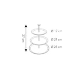 thumbnail of Tescoma alzata a 3 piani in finissima porcellana, piatti da 17,21,25 cm