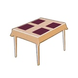 thumbnail of 200x Tischset Platzset aus Papier 30 x 40 cm weiß