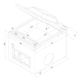 thumbnail of Edenox professional vacuum packing machine (300mm) vaksic-10