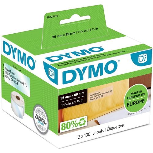 DYMO LW - Etiquetas grandes para direcciones - 36 x 89 mm - S0722410