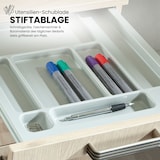 thumbnail of bümö Schreibtisch Schrank Büro mit Hängeregister für Hängeordner, Schubladenschrank Holz in weiß, Container mit Schubladen & Hängeregistratur -