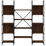 thumbnail of vidaXL Bücherregal Braun Eichen-Optik 155,5x24x166,5 cm Holzwerkstoff