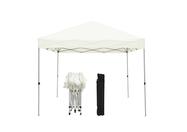 METRO PROFESSIONALTenda dobrável Thagpi para restauração, aço/poliéster, 3 x 3 m, repelente de água, branco