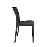 thumbnail of Sedia Boheme Antracite , impilabile. Marchio Grandsoleil. 45x57x83,5