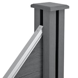 thumbnail of Helloshop26 - Clôture de jardin brise vue brise vent bois composite (wpc) gris 180 x 96 cm 03_0001475