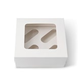 thumbnail of greenbox - Cupcake Boxen (4er), Zellulose-Fenster, weiß, 100 St.
