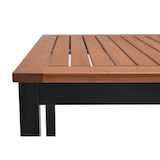 thumbnail of METRO PROFESSIONAL Bierzeltgarnitur 3-tlg. Lynx, Alu/Eukalyptus, 1 Biertisch 161 x 70 cm, 2 Bierbänke 147 x 30 cm, schwarz