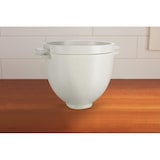 thumbnail of KITCHENAID Brotbackschüssel 5KSM2CB5BGS, Keramik, Ø 26 x 18 cm, 4.7 L, mit Deckel, weiß