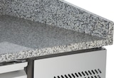 thumbnail of GastroHero Pizzakühltisch 2020x800 mm Granitplatte 3 Türen Edelstahl Umluftkühlung -2 bis +8 °C 580 Liter Pizzatisch