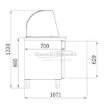 thumbnail of Vitrina refrigerada de cristal de 3 puertas
