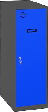 thumbnail of SimonRack Taquillas Vestuario Pequeña, 915x400x500 mm, Amario Metálico Pequeño, Incluye Llave, Antracita/Azul - Simonlocker