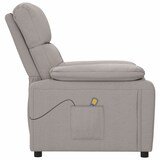 thumbnail of vidaXL Massagesessel Taupe Stoff