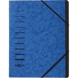 thumbnail of PAGNA Fächermappe DIN A4 Blanko Pappkarton 7 Fächer Blau 24,5 (B) x 0,4 (T) x 32 (H) cm