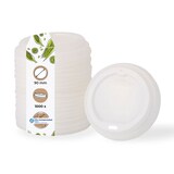 thumbnail of BIOZOYG 1000 Stück Einwegdeckel Ø 90mm, weiß  CPLA Bio Plastikdeckel Kaffeedeckel kompostierbar, biologisch abbaubar, umweltfreundlich