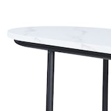 thumbnail of Helloshop26 - Mesa de consola 120 x 40 x 75 cm MDF com efeito de mármore branco 03_0010881