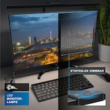 thumbnail of CSL Klemmleuchte, LED Monitorlampe, Bildschirmlampe mit Dimmfunktion, Monitor Leuchte / Lampe, Screenbar dimmbar, 3 Lichtfarben, schwenkbar