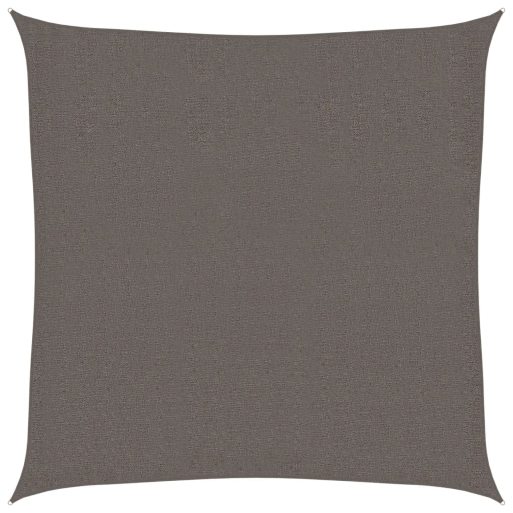 Toldo de vela cuadrado HDPE 2x2 m gris antracita