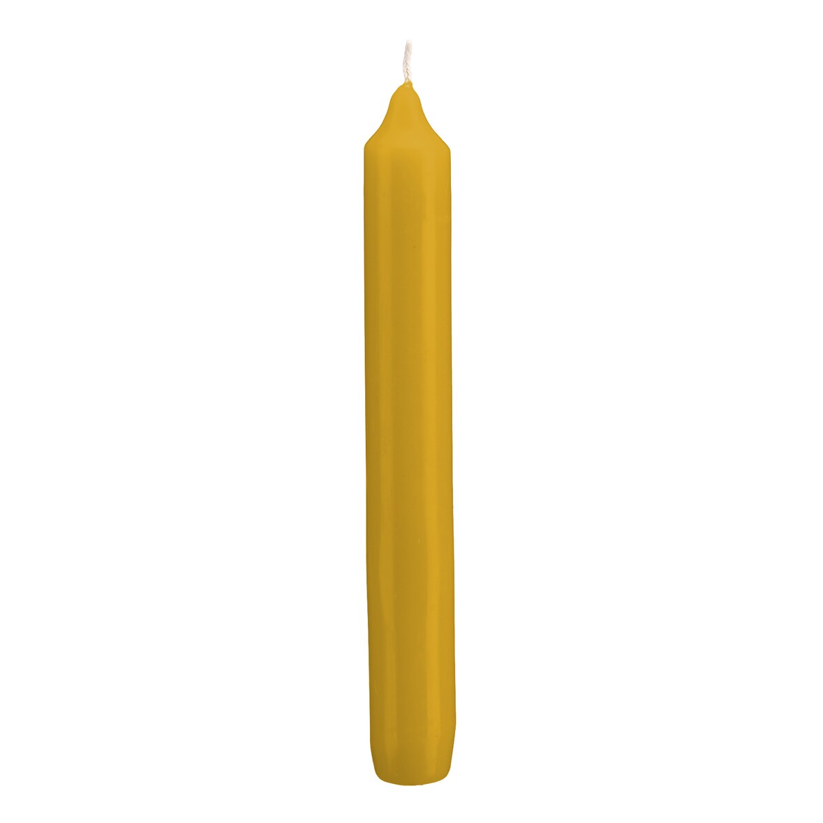 Leuchterkerzen Senf Mustard, Größe 25 x 2,5 cm, Inhalt 12 Stück