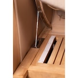 thumbnail of Strandkorb - bene living - Ammersee Single Teak Bullauge - PE shell - Modell 534 - Einsitzer inkl. Liftersystem