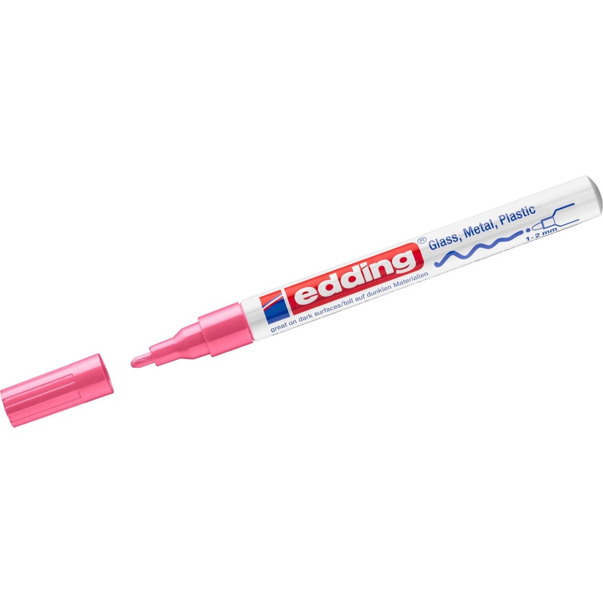 Glanzlack-Marker edding 751 1-2mm rosa Packung mit 10 Stück