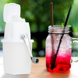 thumbnail of Relaxdays Eiscrusher, manuelle Eismühle, mit Handkurbel, Barzubehör, Crushed Ice für Cocktails, Longdrinks, weiß/grau