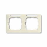 thumbnail of DURO 2000 SI Rahmen, 2f, weiß, glänzend, horizontal, Textfeld/Beschriftungsfläche, Kunststoff, geeignet für Geräteeinbaukanal