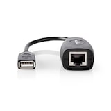 thumbnail of Nedis Aktive USB-Kabel - USB 1.1 - USB-A Stecker - RJ45 Buchse - 12 Mbps - 0.20 m - Rund - Vernickelt - PVC - Kupfer - Box
