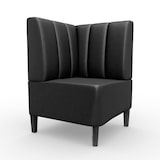 thumbnail of Gastro Eckbank Paris | 64x64 cm | Kunstleder Schwarz | Vertikal