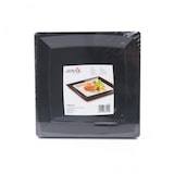 thumbnail of Sovie Tableware Teller MILAN in L aus Plastik, 21 x 21cm, Schwarz, 12 Stück - Einweg