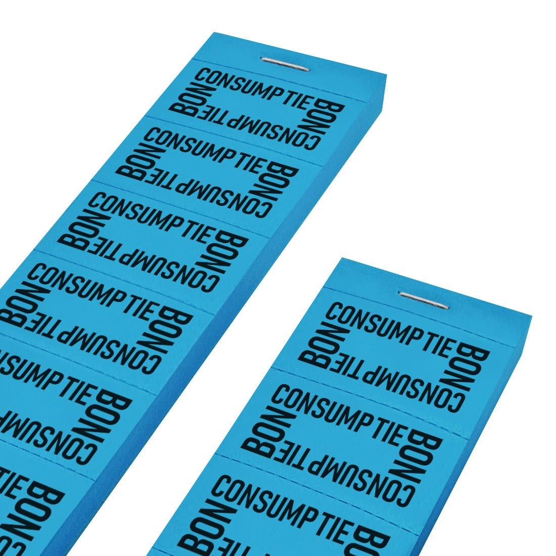 CombiCraft Consumptiebonnen met tekst consumptiebon 10 per strip blauw - per 1000 bonnen