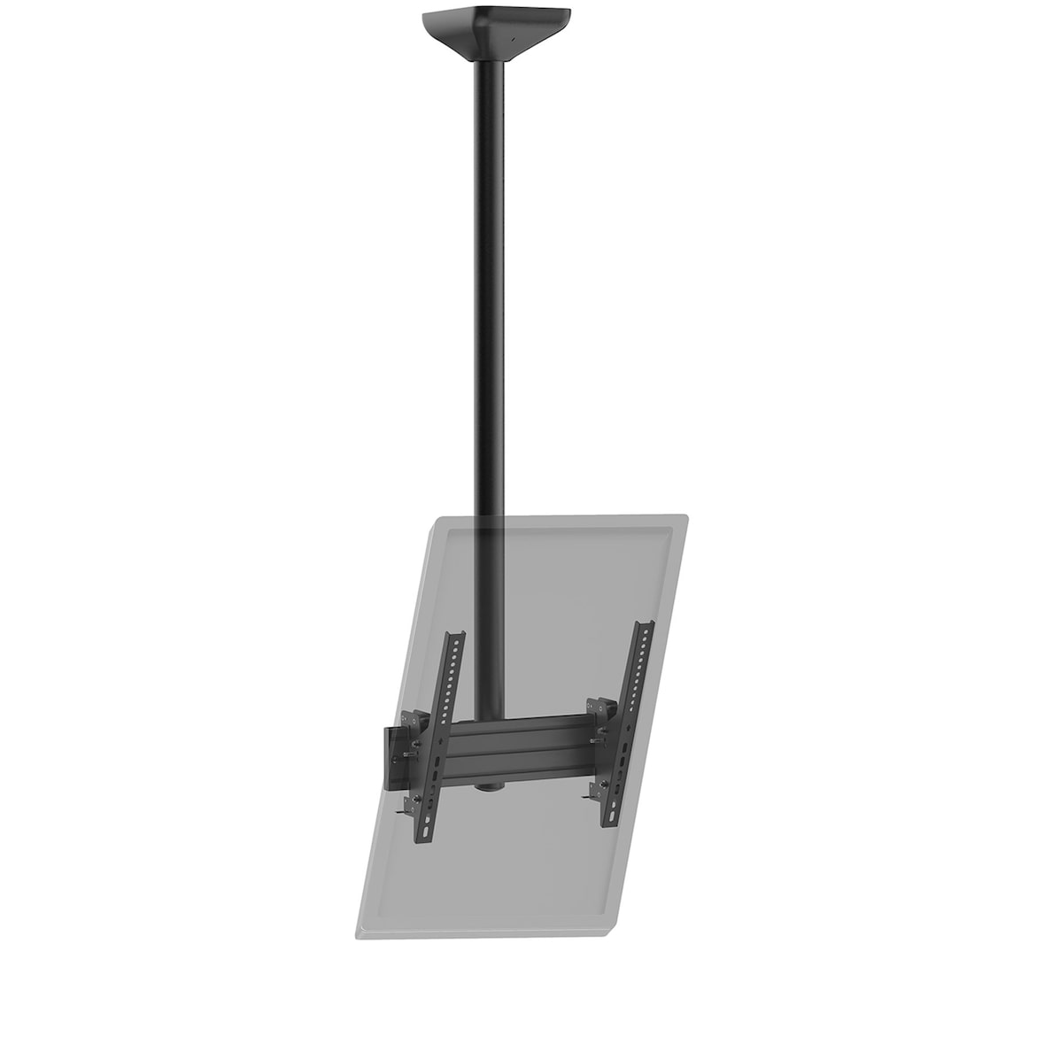 KIMEX - Soporte de techo inclinable para TV 43"-75", Modo Vertical, Altura 150 cm, Negro
