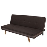 thumbnail of 3er-Sofa Herstal, Couch Schlafsofa Gästebett Bettsofa 177cm ~ Textil, braun