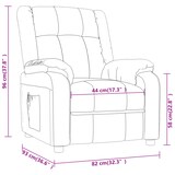 thumbnail of vidaXL Massagesessel Braun Stoff
