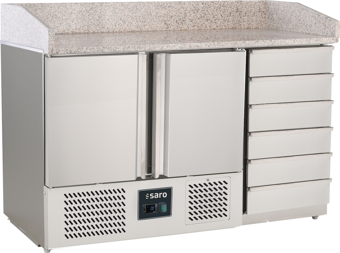 Saro Pizzatisch Modell PZ 9001 PRO, Außenmaße: B 1420 x T 700 x H 1020 mm