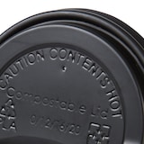 thumbnail of BIOZOYG 50 Stück Einwegdeckel Ø 80mm, schwarz  CPLA Bio Plastikdeckel Kaffeedeckel kompostierbar, biologisch abbaubar, umweltfreundlich