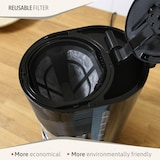 thumbnail of Briebe Elegance Tostapane 2 Fette + Bollitore 1,7L+ Macchina Caffè Americano 10 Tazze, SKT1178BLK, Nero