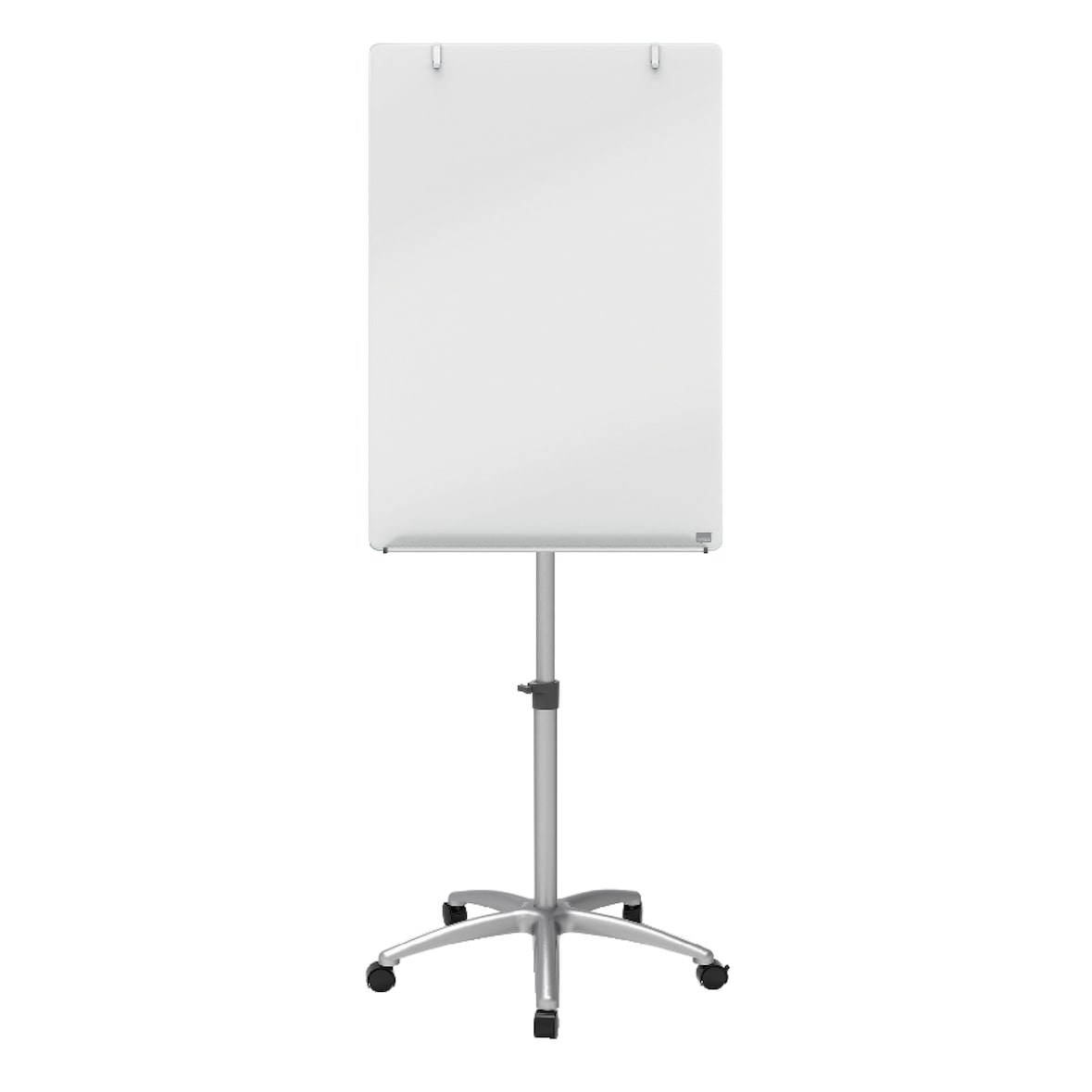 Nobo Mobiele, droog-uitwisbare flipover van glas.
