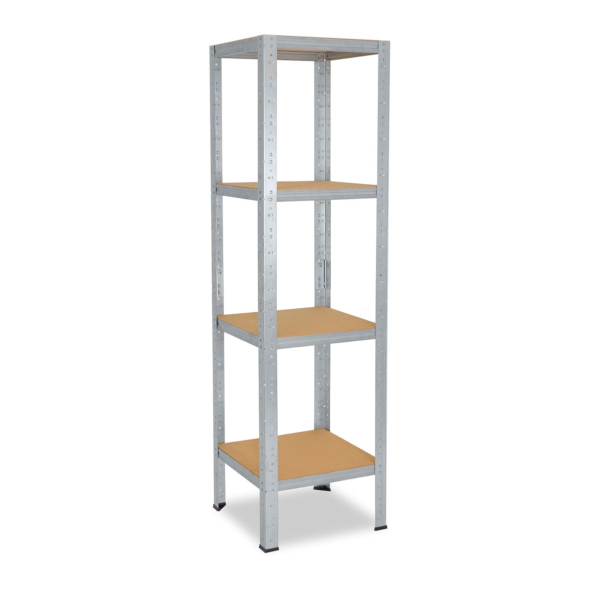 shelfplaza HOME 200x60x60 cm Schwerlastregal in verzinkt mit 4 Böden und 175 kg Traglast pro Boden