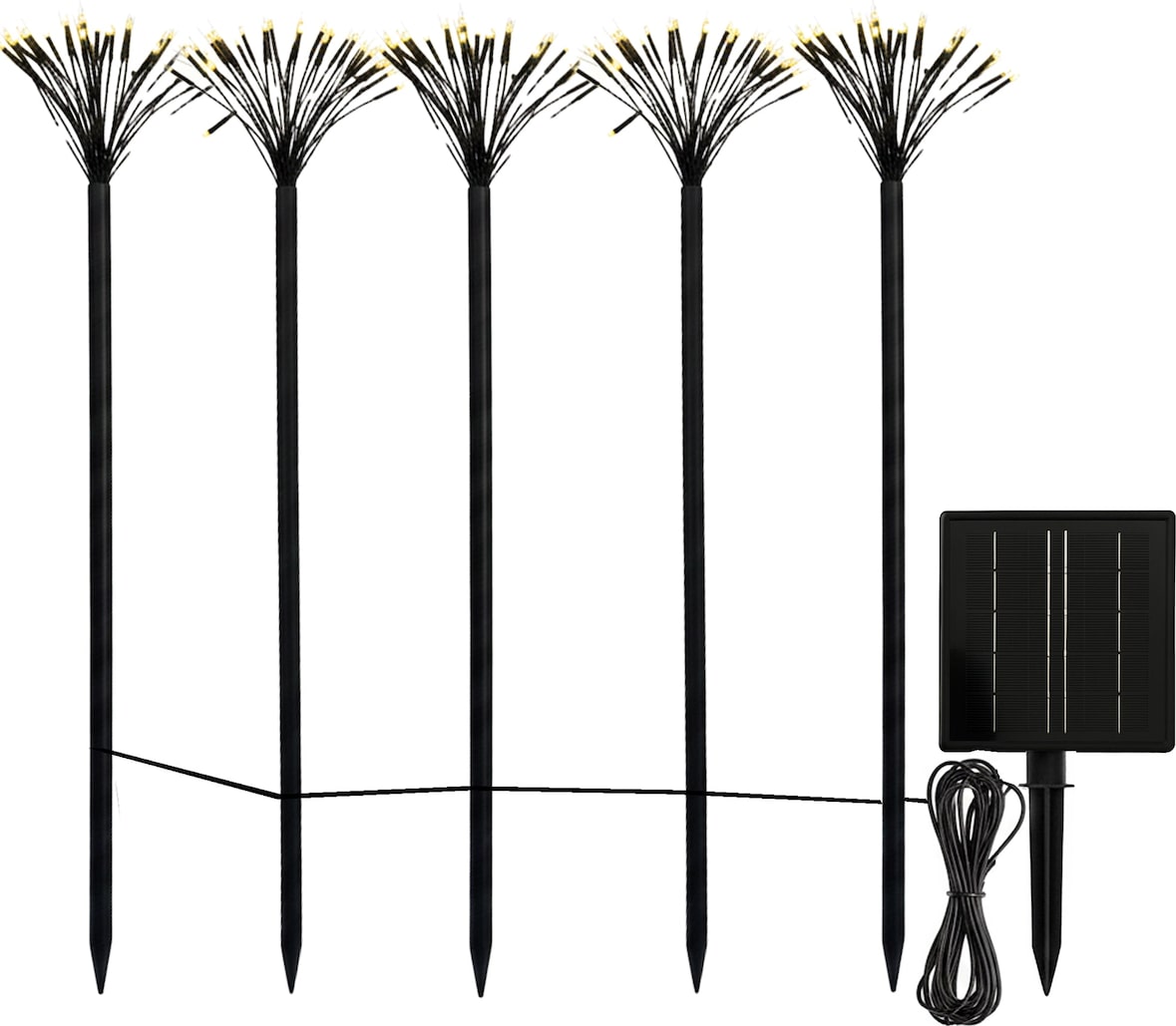 Lumisky 5 YOGY PICK 5M Micro-LED-Solar-Erdspießleuchten Kupfer Schwarz