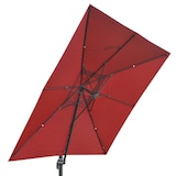 thumbnail of Gastronomie-Ampelschirm HWC-A96, Sonnenschirm, 3x3m (Ø4,24m) Polyester/Alu 23kg ~ türkis ohne Ständer