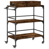 thumbnail of vidaXL Keukentrolley 81,5x41x92,5 cm bewerkt hout gerookt eikenkleurig