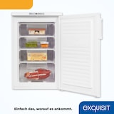 thumbnail of Exquisit Gefrierschrank GS80-HE-040E weiss | 91 l Nutzinhalt | Weiß