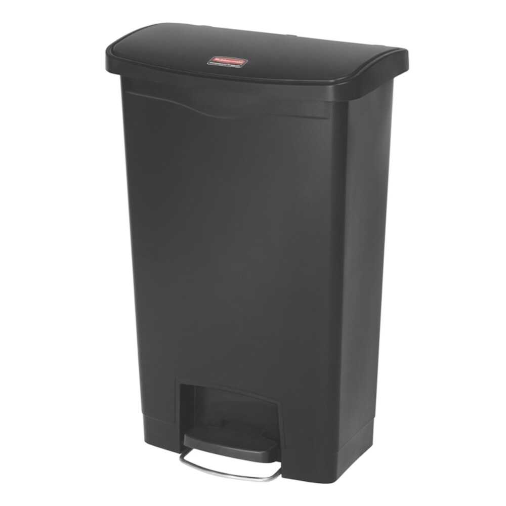 Rubbermaid Slim Jim Step On Container Front Step Pedal-Abfalleimer | 50 Liter, HxBxT 71,9x29,2x45,6cm | Polyethylen | Schwarz von PROREGAL
