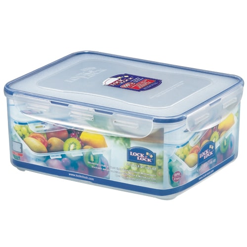 Lock & Lock HPL836 Lebensmittelaufbewahrungsbehälter Rechteckig Box 5,5 l Blau, Transparent 1 Stück(e)