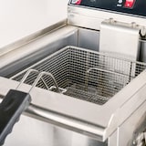 thumbnail of Romux® Friteuse À Gaz Naturel Professionnelle 18 Litres Simple de Table | Friteuse en Acier Inoxydable avec Robinet de Vidange 12000 W