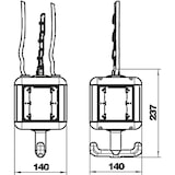 thumbnail of OBO Bettermann Versorgungseinheit VH-4 LG RW 6109801