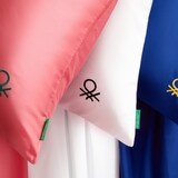 thumbnail of Benetton - Conjunto de cama de solteiro de 3 peças: lençol plano (160x280cm), lençol justo (90x200cm), 1 fronha (50x85cm) 100% algodão verde