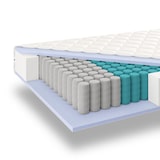 thumbnail of Koudschuim pocketvering matras 140x190 | 21cm Hoog | Stevigheid gemiddeld en hard | Ergonomisch matras | 7 Zones matras | Anti|allergisch